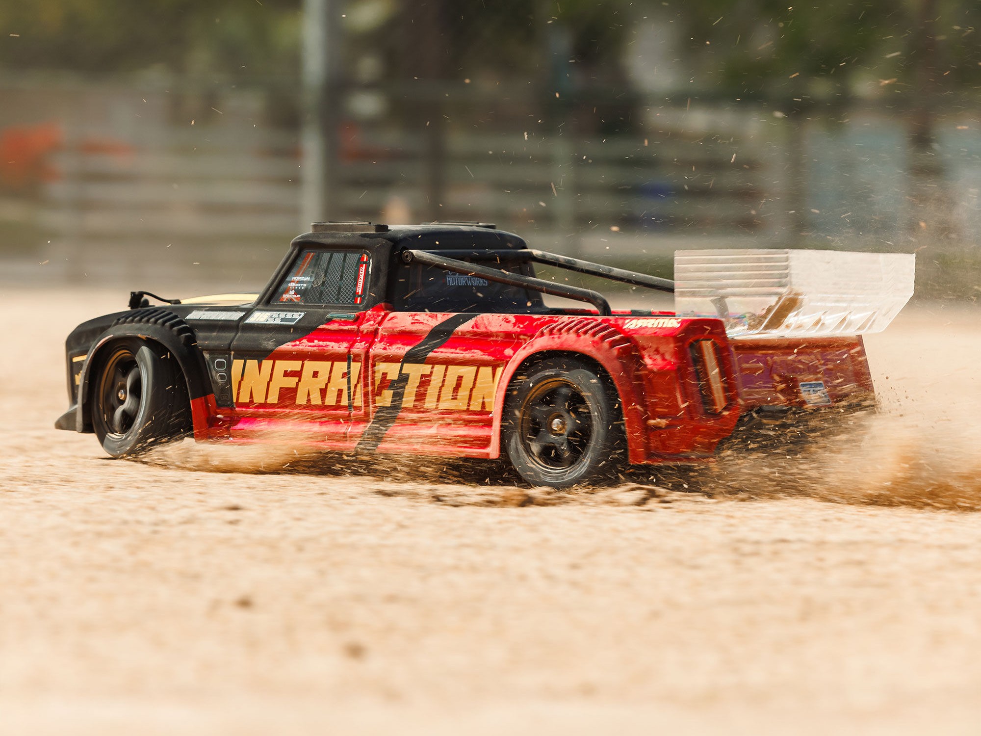 Arrma 1/8 INFRACTION 223S DSC 4X4 RTR Brushless All-Road Street Bash Truck, Black/Red - 19