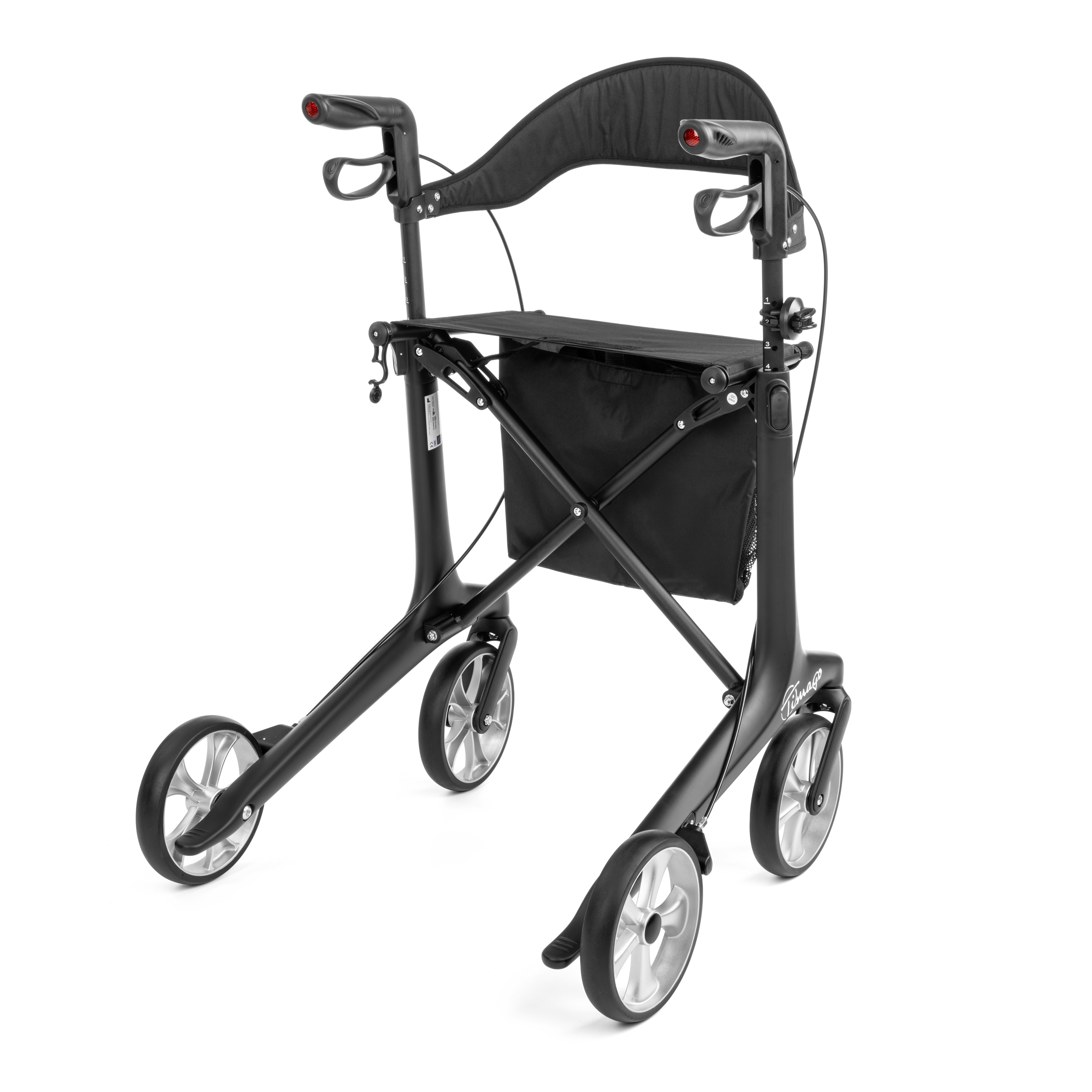 FUTURO ultralätt kolfiberrollator, svart - 6