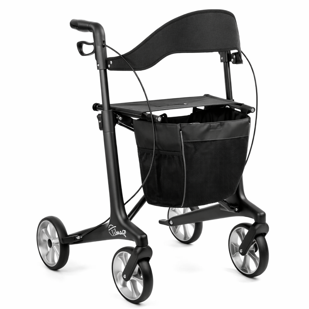 FUTURO ultralätt kolfiberrollator, svart