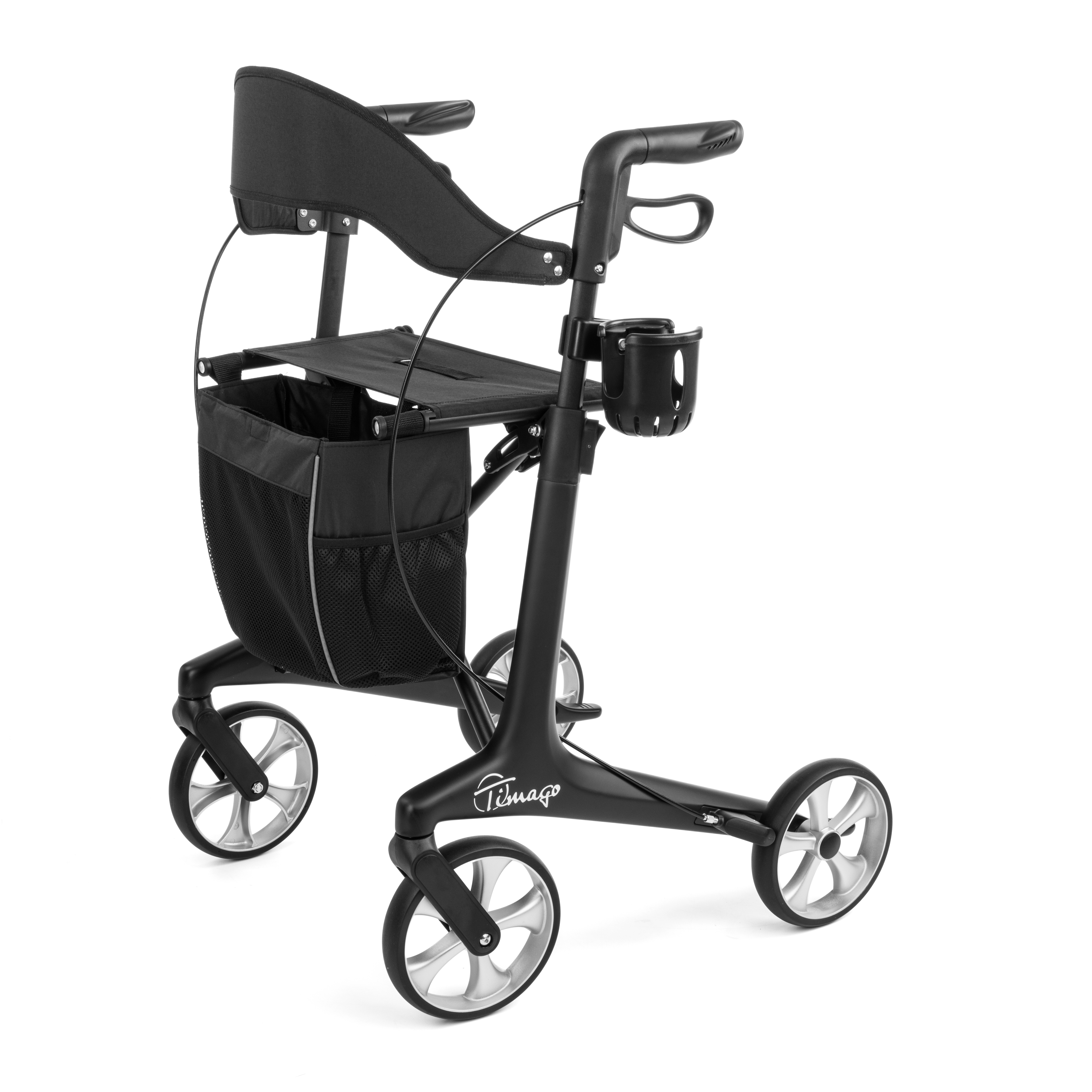 FUTURO ultralätt kolfiberrollator, svart - 5
