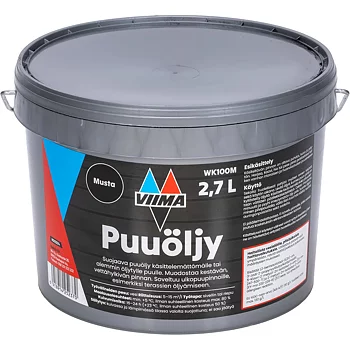 VIIMA TRÄOLJA SVART 2,7L