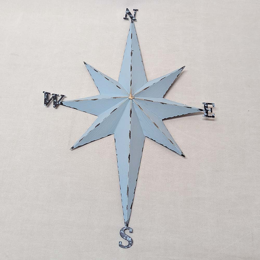 Kardinalstrecken metall 57x37 cm - 3