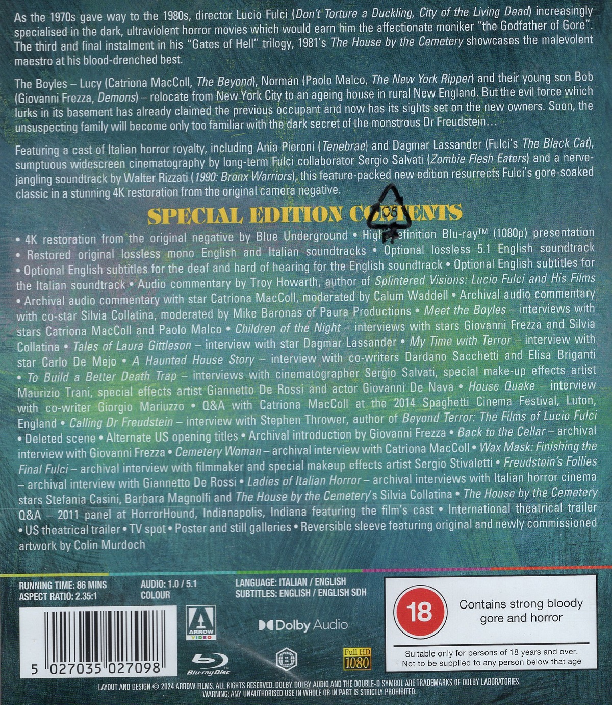 The House By the Cemetery (ej svensk text) (Blu-ray) - 2