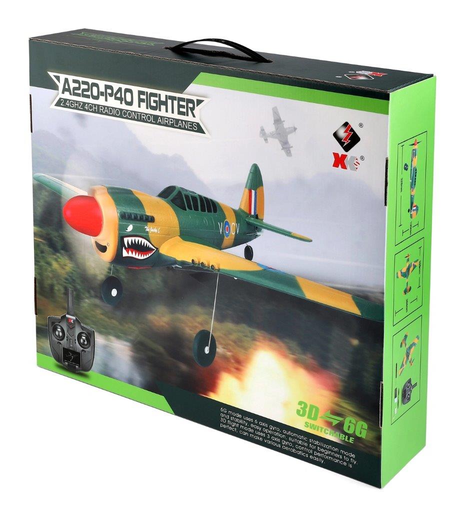 WL A220 P40 Fighter 384mm RTF - 17