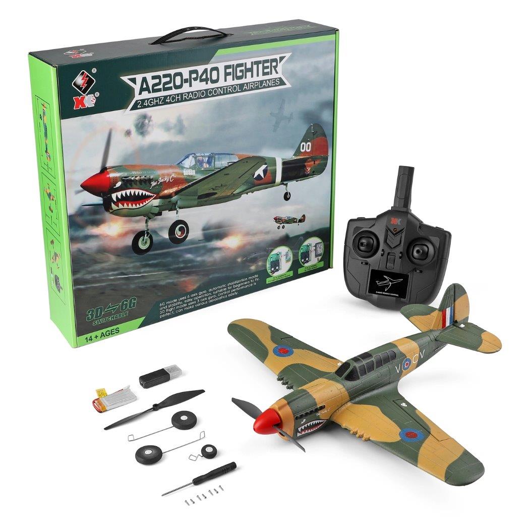 WL A220 P40 Fighter 384mm RTF - 16
