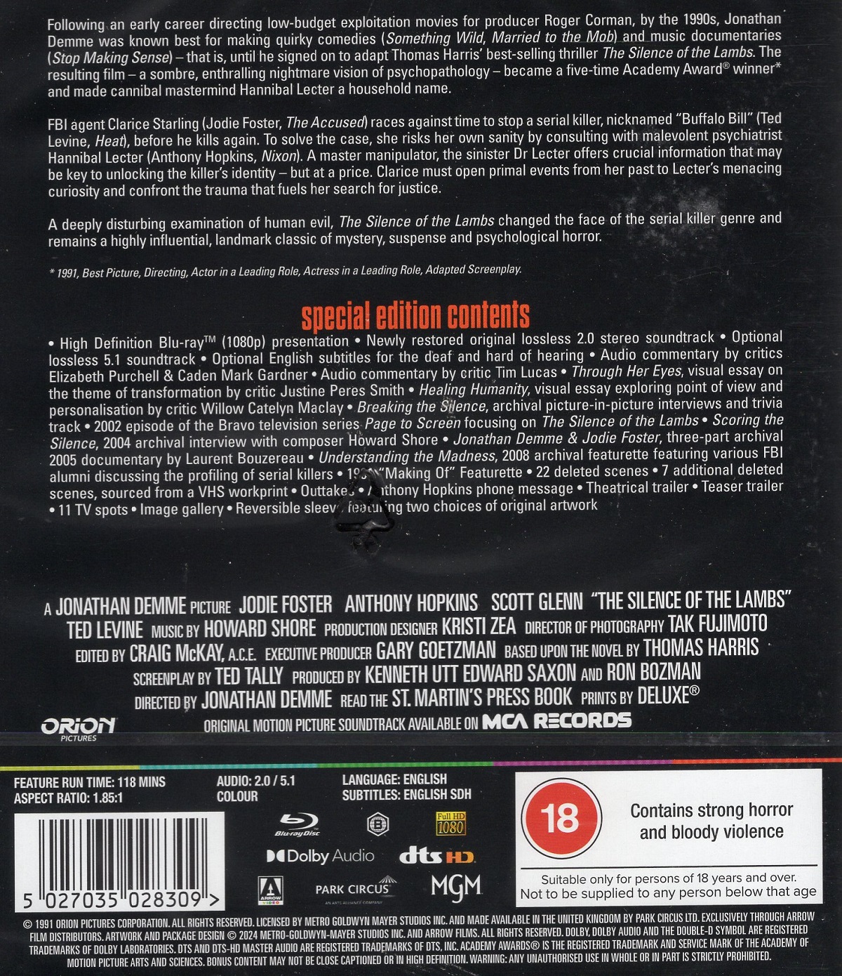 The Silence of the Lambs (ej svensk text) (Blu-ray) - 2