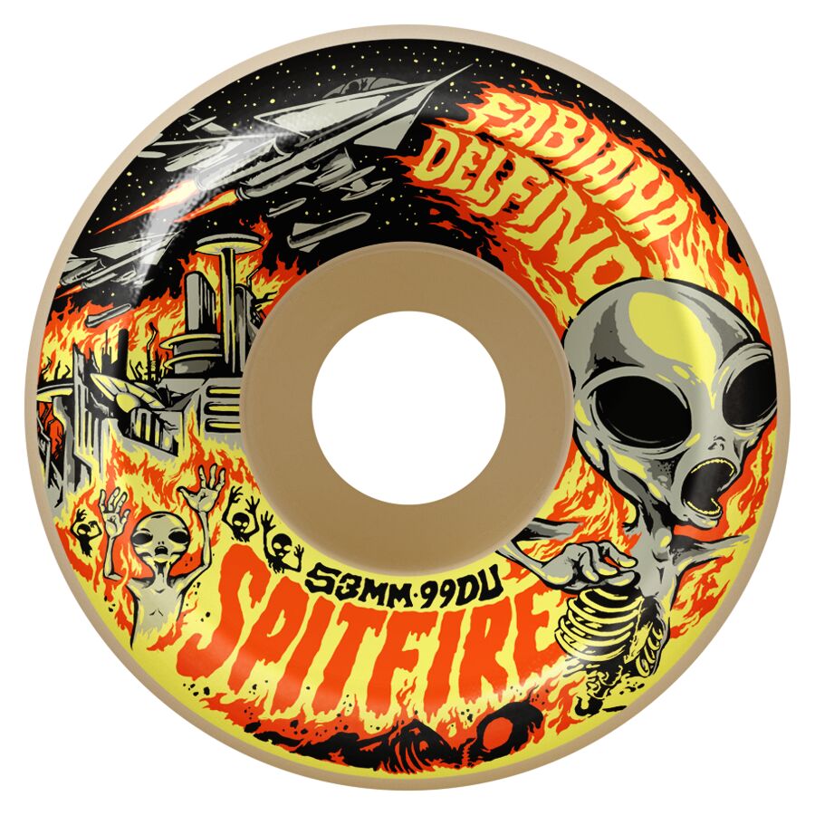 Spitfire F4 Fabiana Invasion Conical Full 99DU 53mm Skateboardhjul