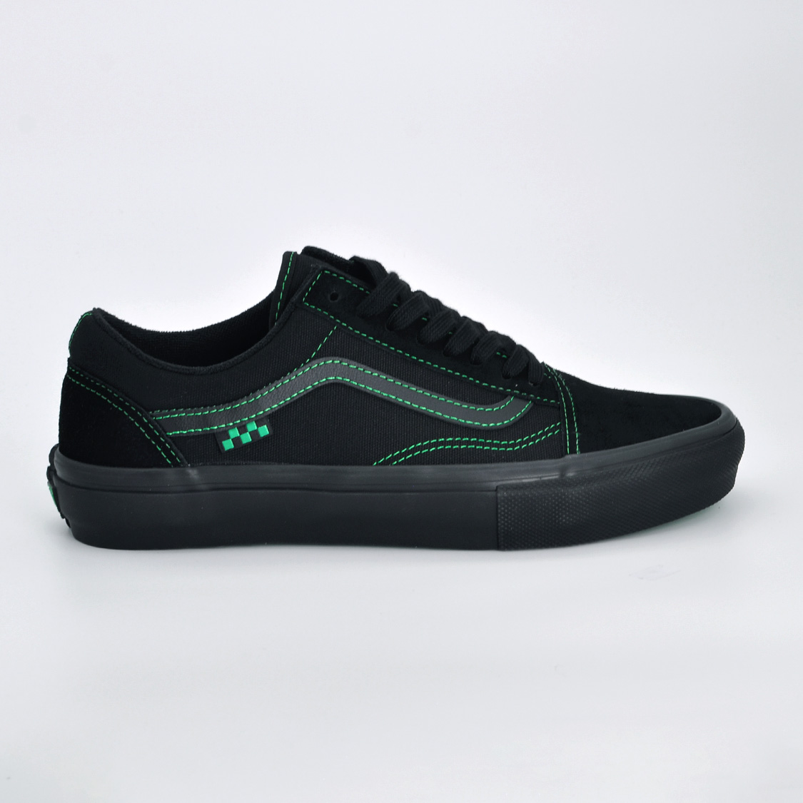 Vans - Skate Old Skool Black/Black/Green - 3