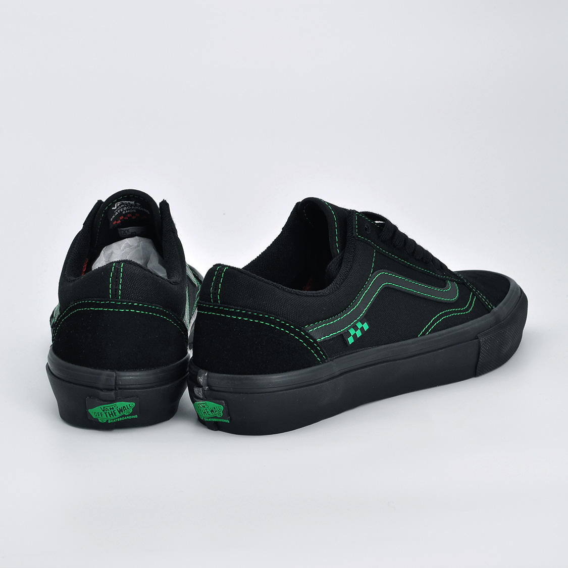 Vans - Skate Old Skool Black/Black/Green - 5