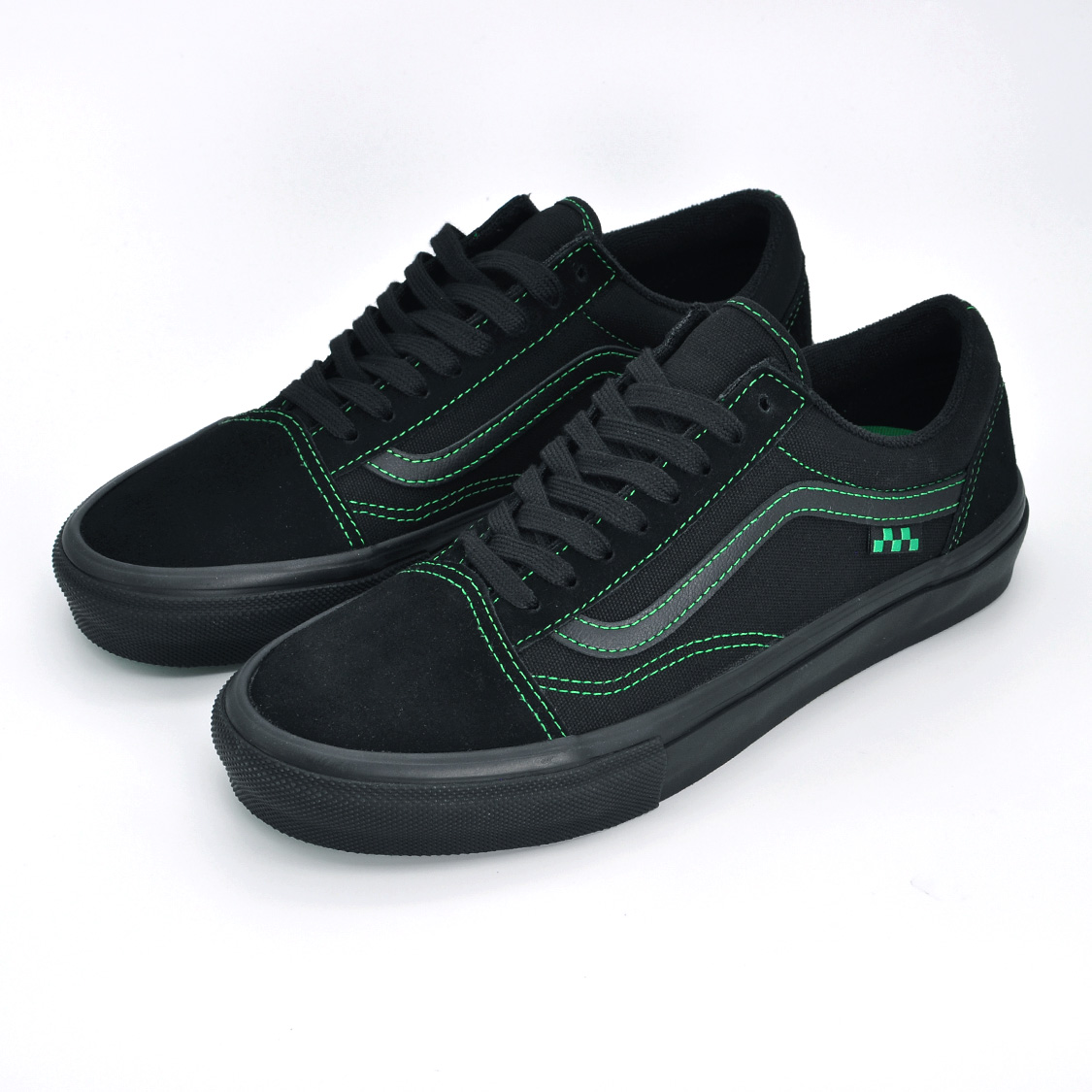 Vans - Skate Old Skool Black/Black/Green - 2