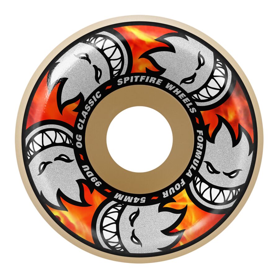 Spitfire F4 OG Classic Team Multiball 99DU 54mm Skateboard Wheels
