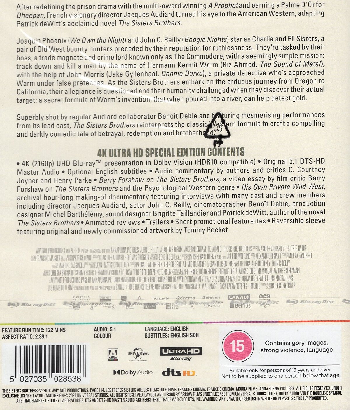The Sisters Brothers (ej svensk text) (4K Ultra HD) - 2
