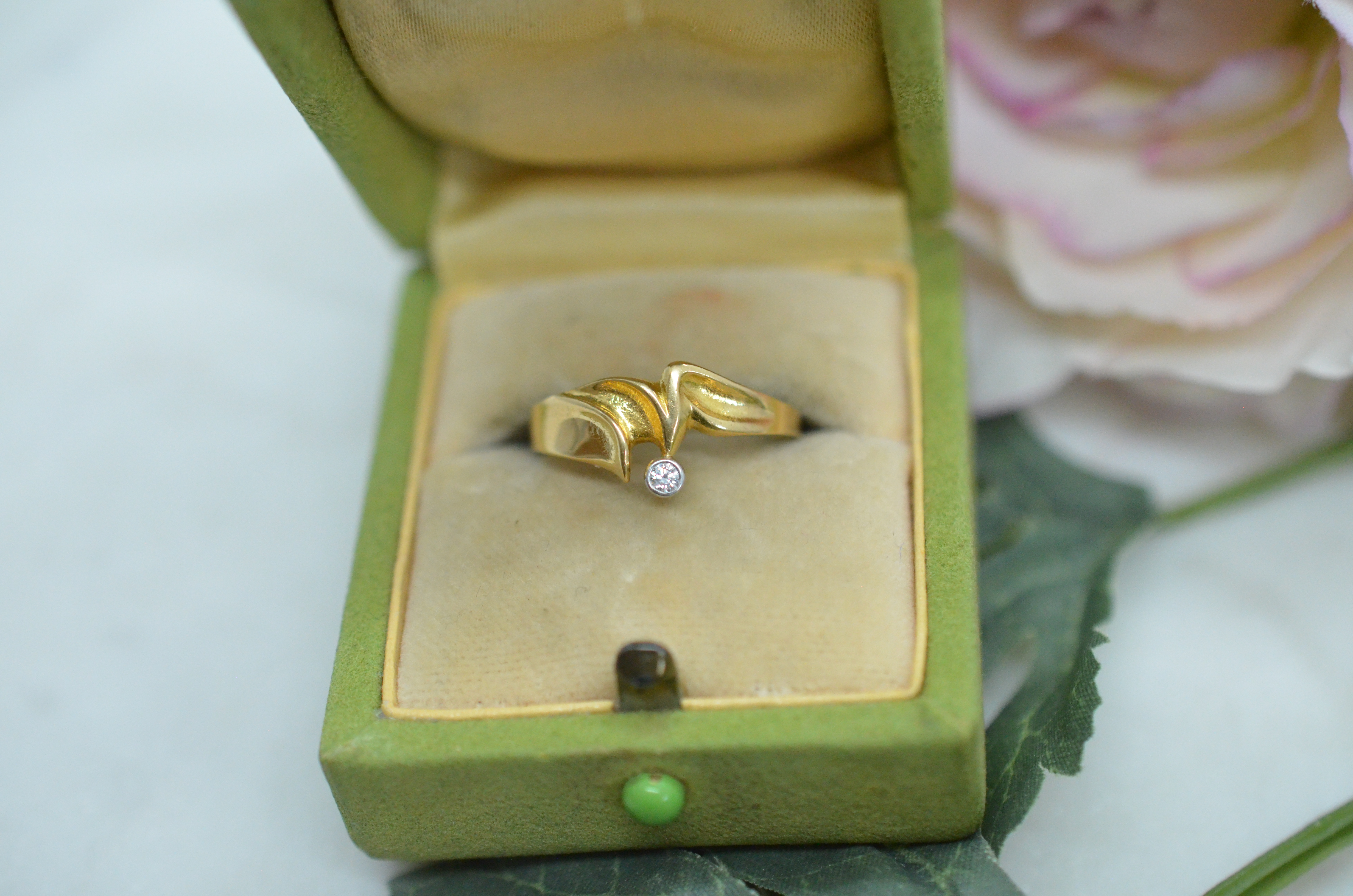 Vintage Lapponia 18k diamantring