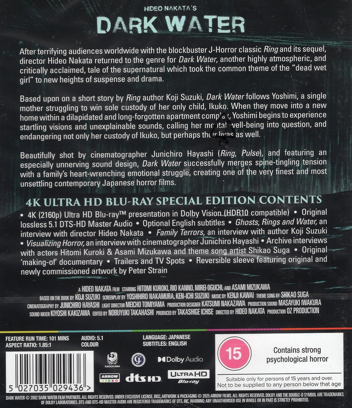 Dark Water (ej svensk text) (4K Ultra HD) - 2