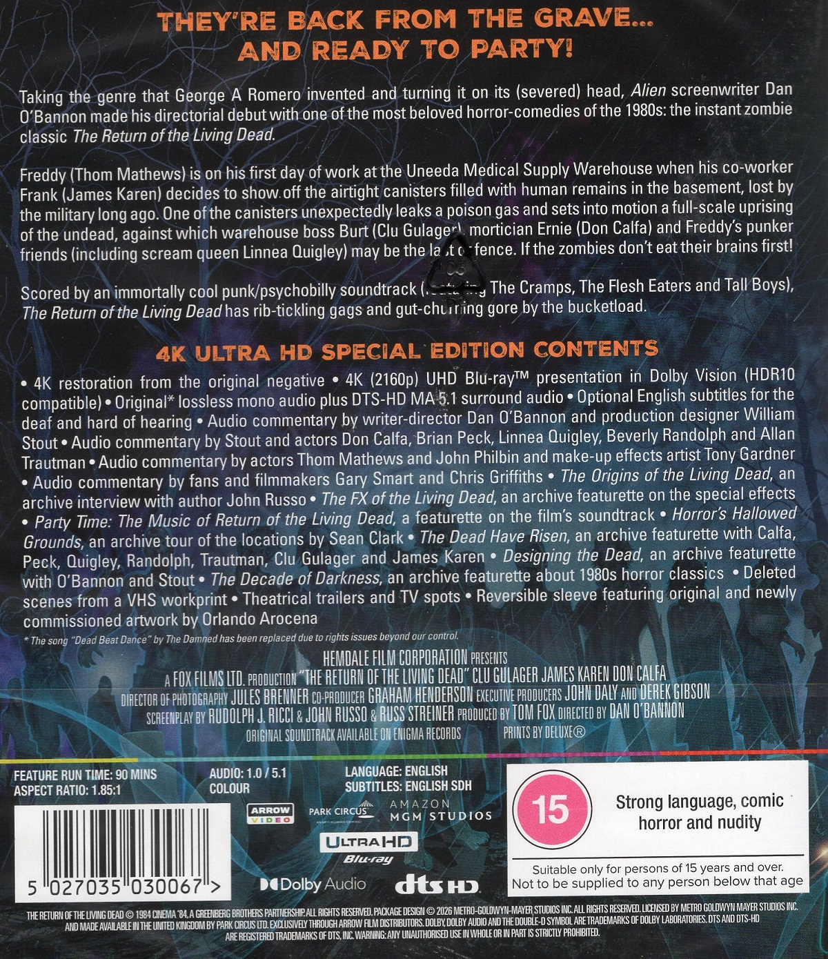 The Return of the Living Dead (ej svensk text) (4K Ultra HD) - 2