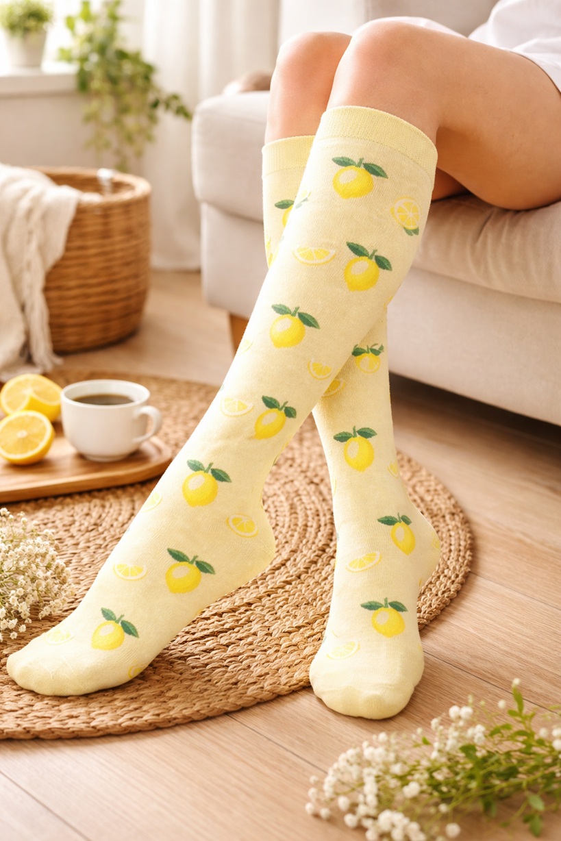 Sthlm Sock Co. Support socks Lemons - 2