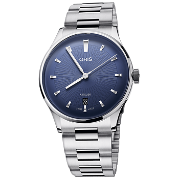01 733 7810 4055-07 8 20 20 Oris Artelier Date 38 blå