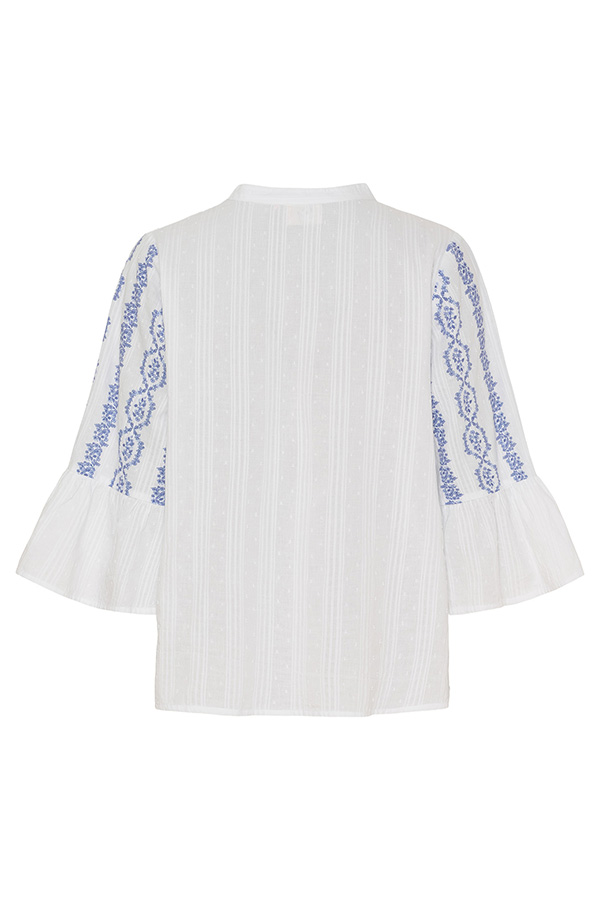 Isay - Mina Blouse Blue Flower Vine - 6