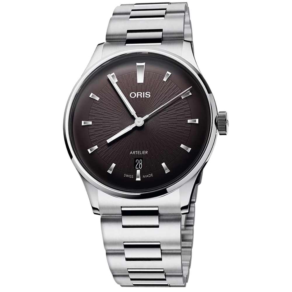 01 733 7810 4054-07 8 20 20 Oris Artelier Date 38 svart