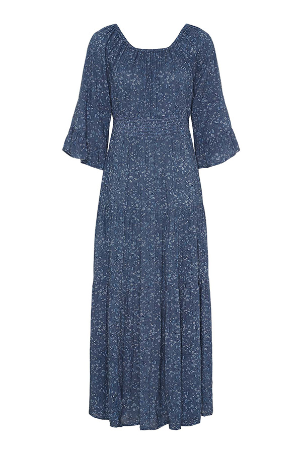Isay - Chantel Dress Blue Flower - 5