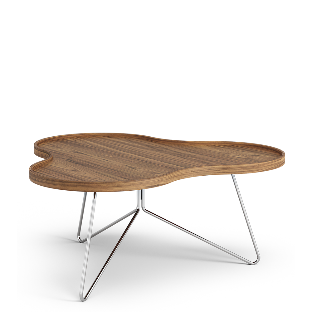 Flower Mono Table 90 cm (Walnut) - Quickship - Swedese