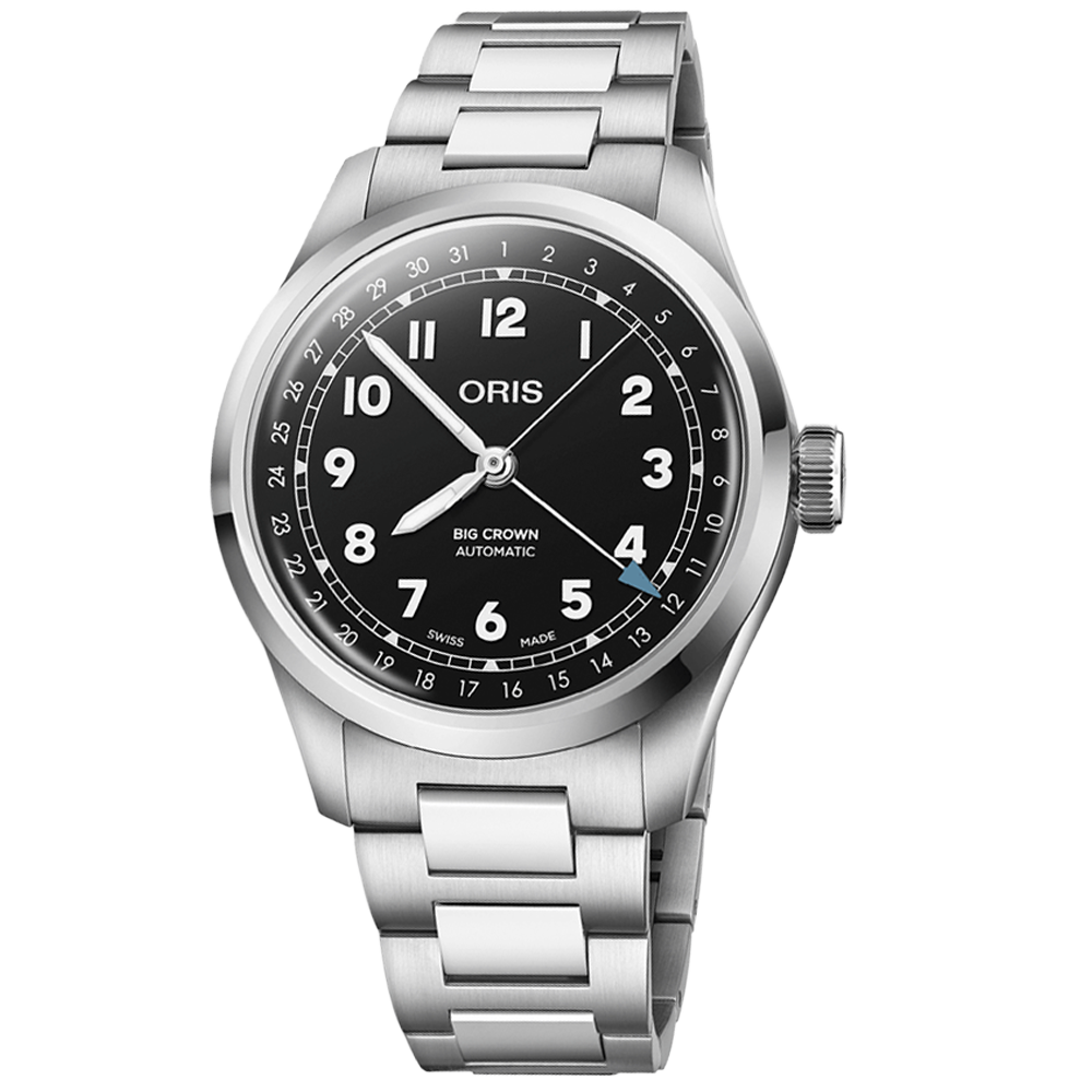 01 754 7798 4064-07 8 20 06 Oris Big Crown Pointer Date 40 svart