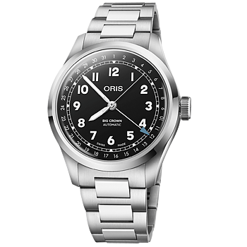01 754 7798 4064-07 8 20 06 Oris Big Crown Pointer Date 40 svart