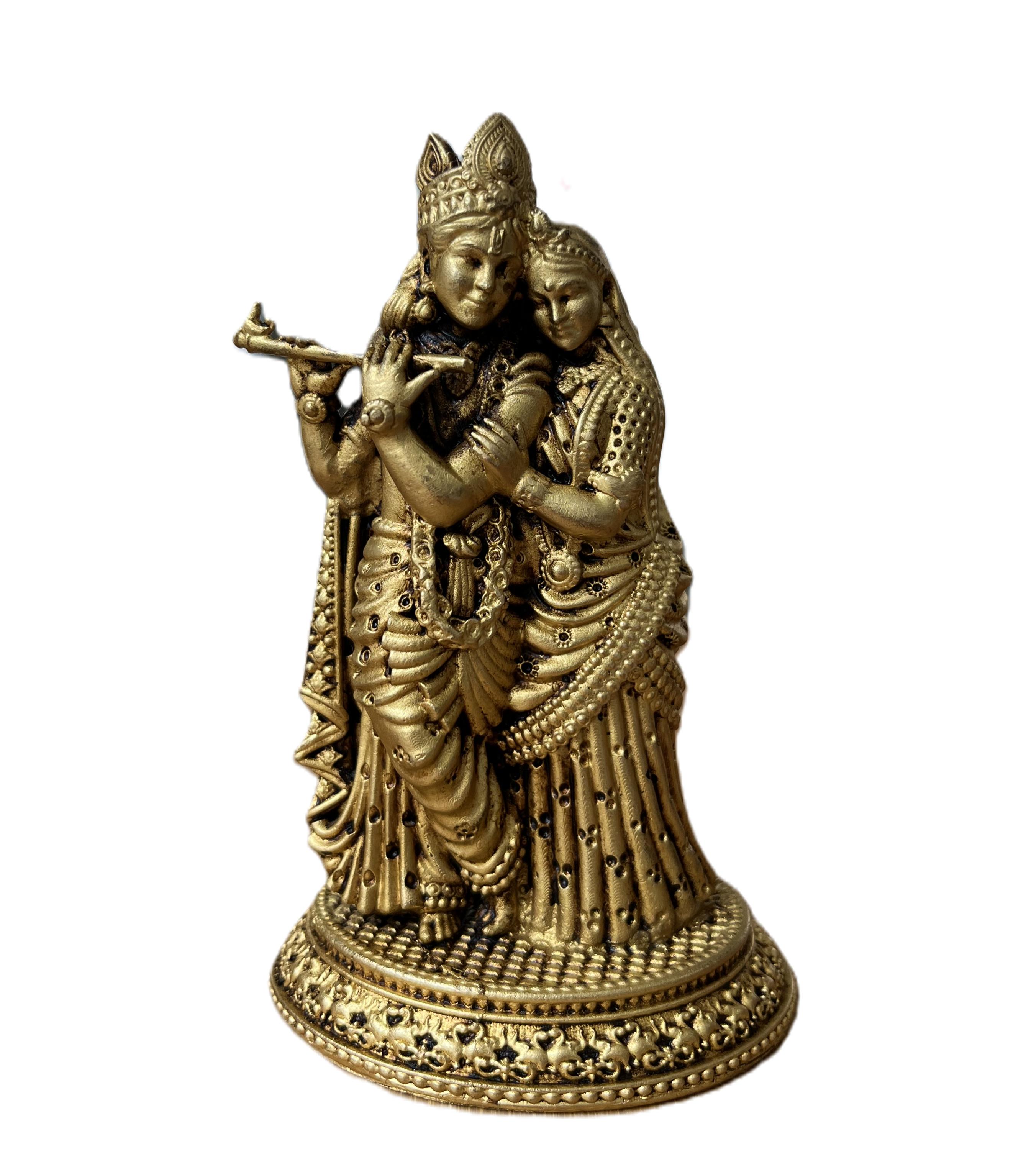 Radha Krishna Statue brass 11cm