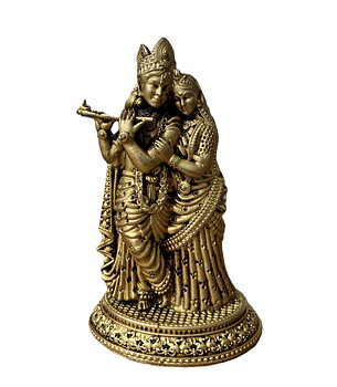 Radha Krishna Statue brass 11cm