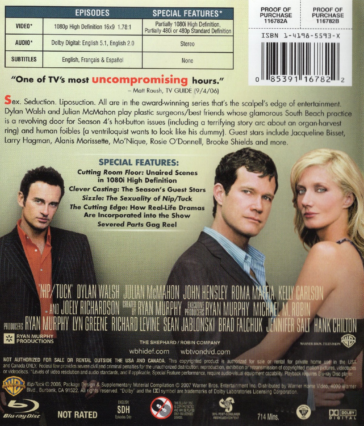 Nip/Tuck - Säsong 4 (ej svensk text) (Blu-ray) (Begagnad) - 2