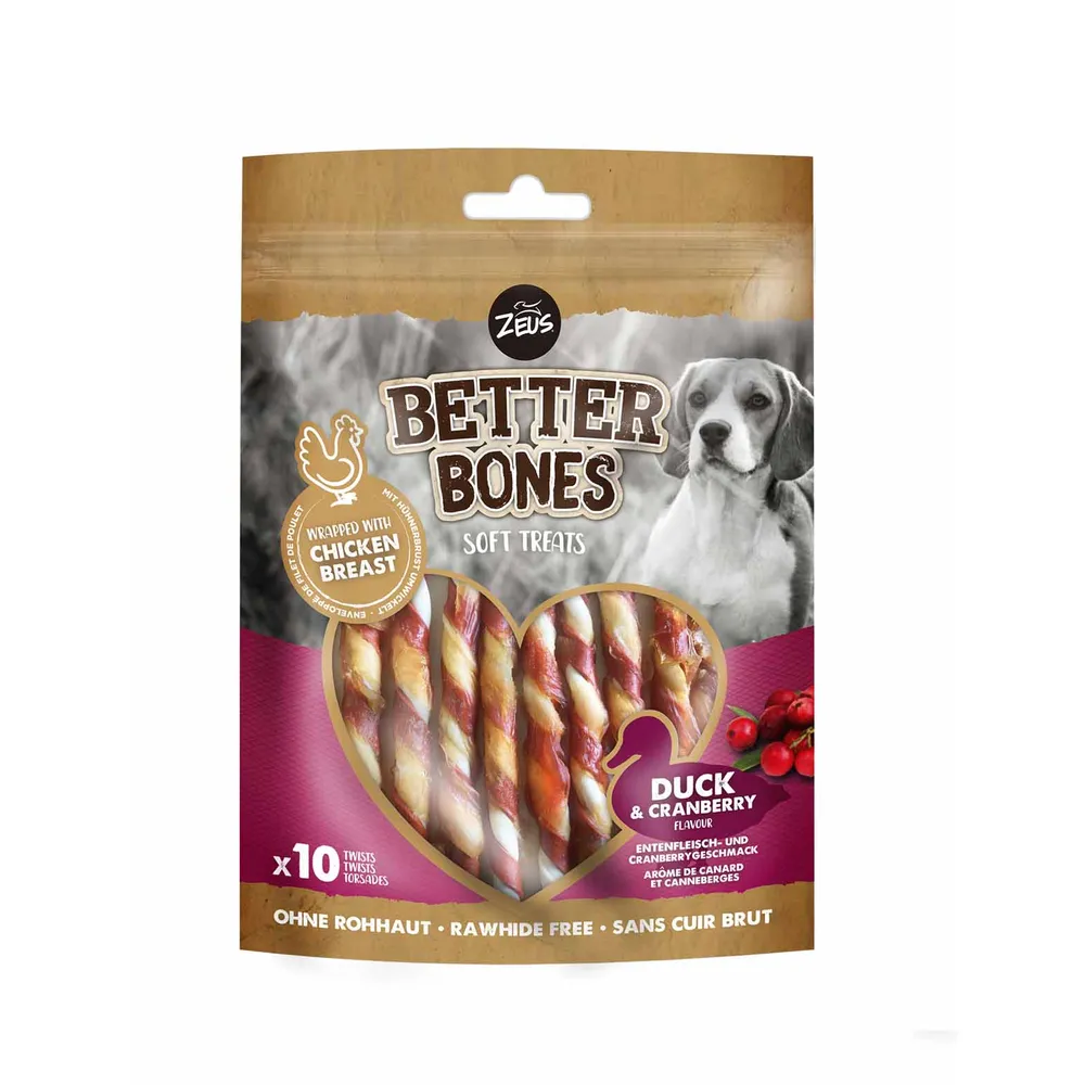 Mjuka tuggpinnar Zoe Better Bones Duck Twist