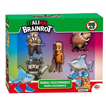 Brainrot Figurer 5-Pack, 5 cm
