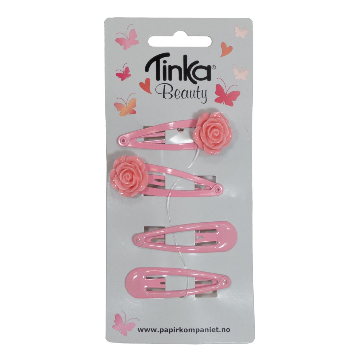 Hårclips Ros, 4 st – Tinka