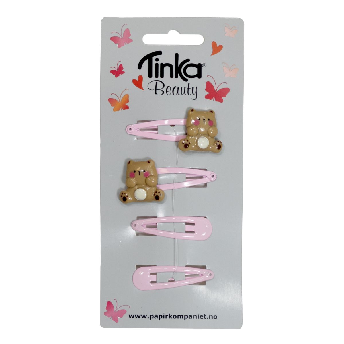 Hårclips Nalle, 4 st – Tinka
