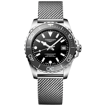 Longines Hydroconquest 39 grå och svart