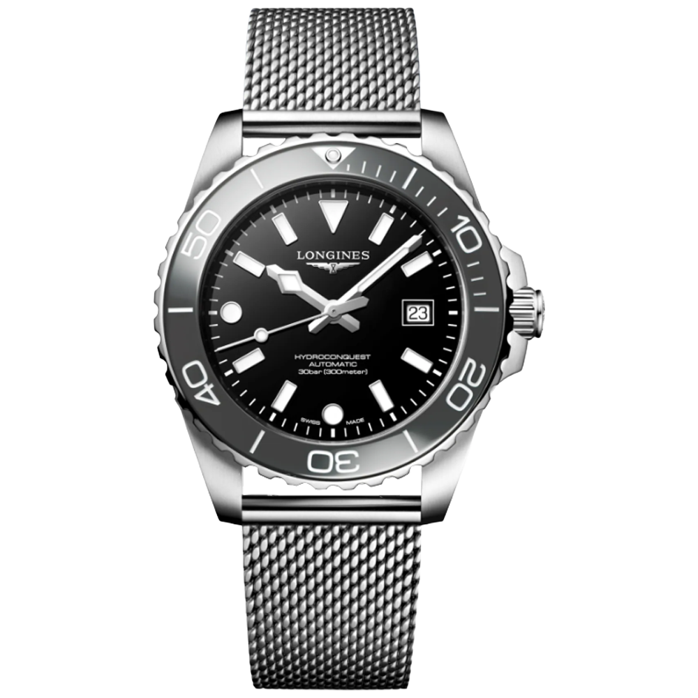 L3.788.4.70.6 Longines Hydroconquest 42 grå och svart