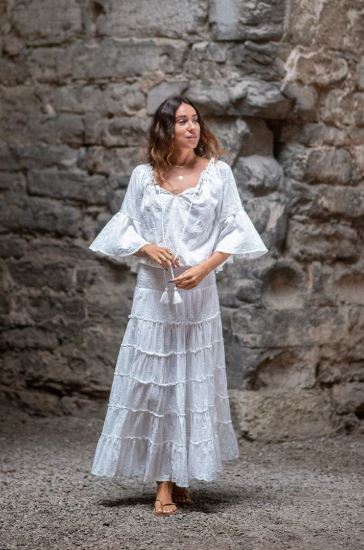 Coconut Milk Aline Skirt