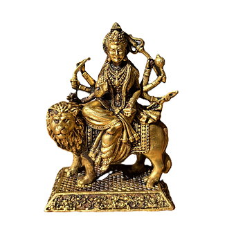 Durga Ma Staty mässing 8cm