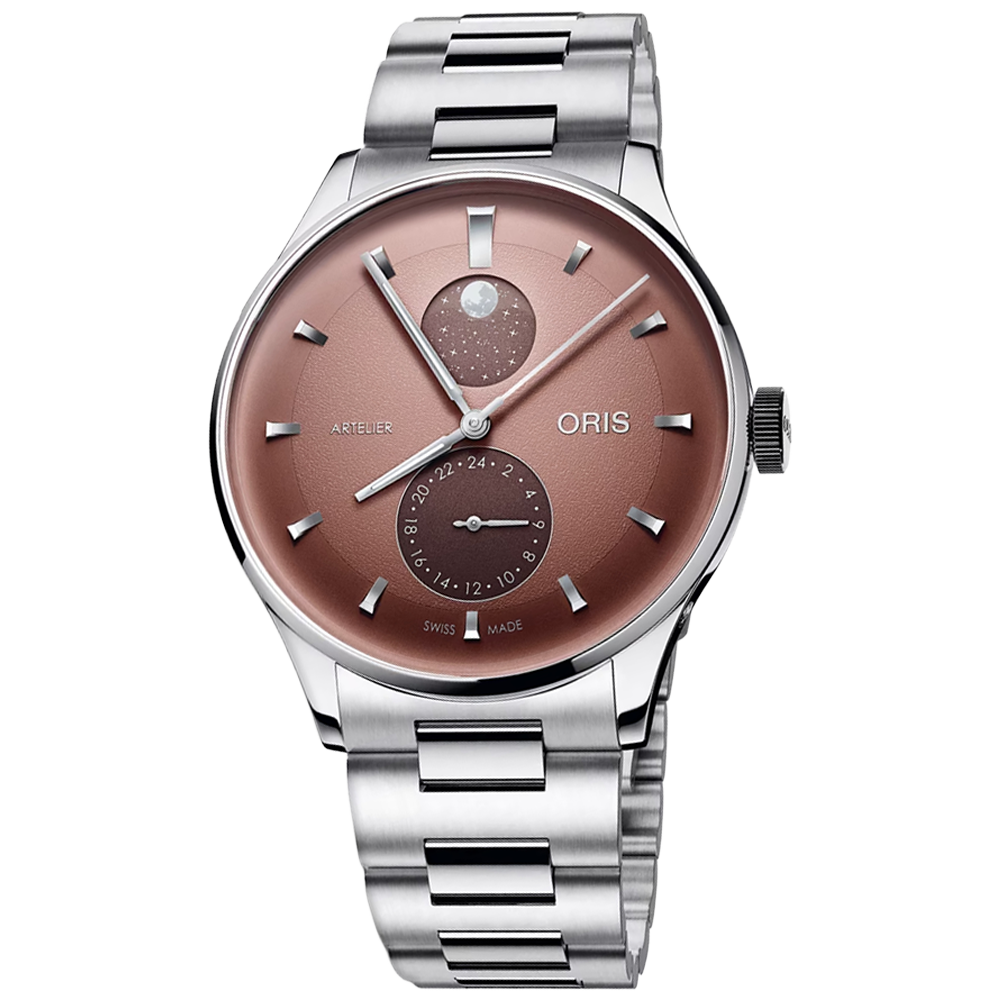 01 782 7811 4056-07 8 20 20 Oris Artelier Complication 39,5 rödbrun
