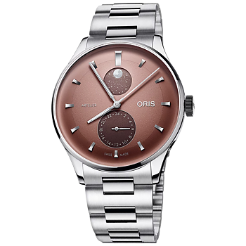 Oris Artelier Complication 39,5 rödbrun