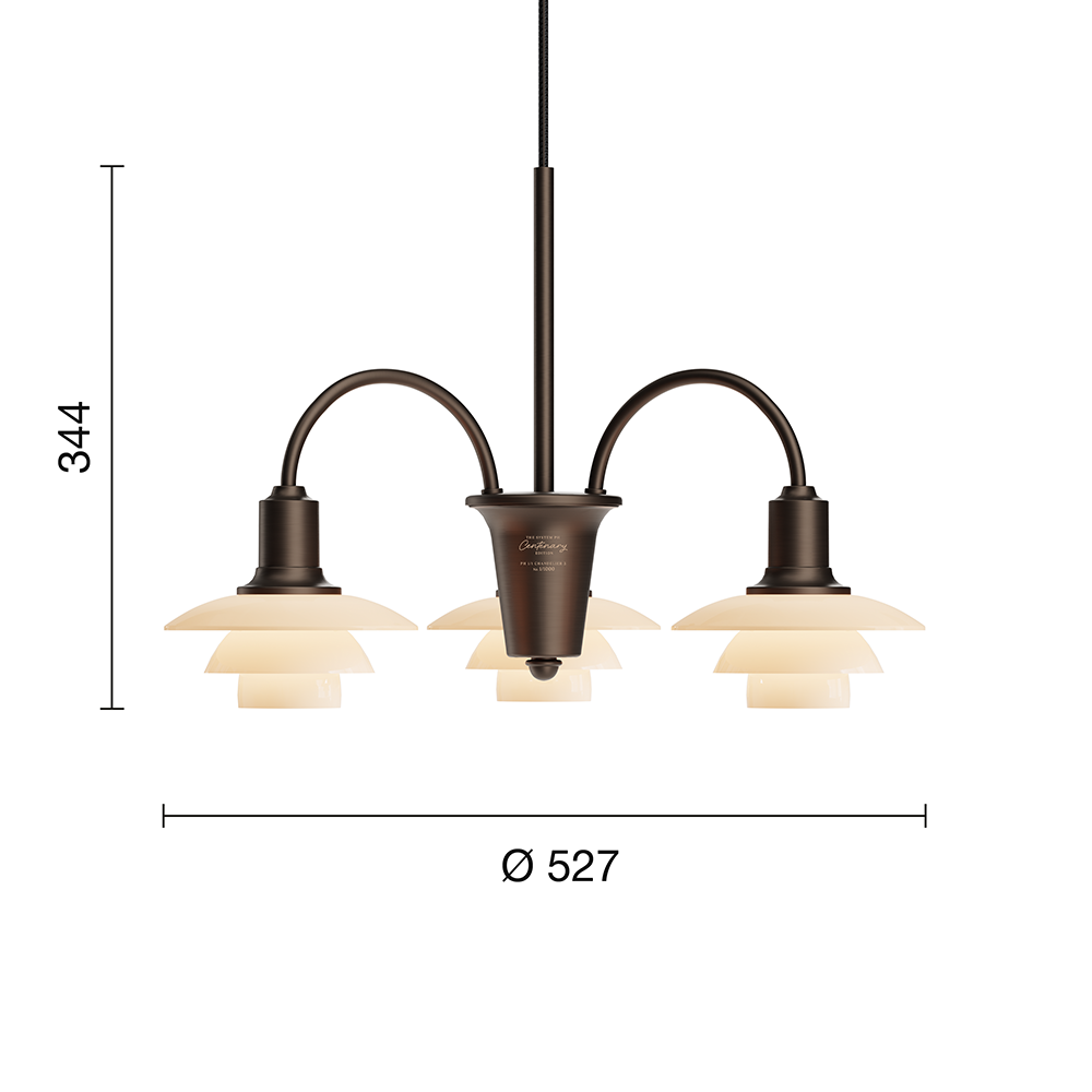 PH 1/1 Chandelier (3) Cenetary Edition - Louis poulsen - 6