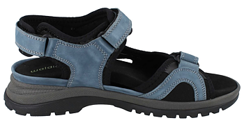 Waldläufer H‑Sara Schwarz/Denim/Stein – stabil, sportig och perfekt för känsliga fötter