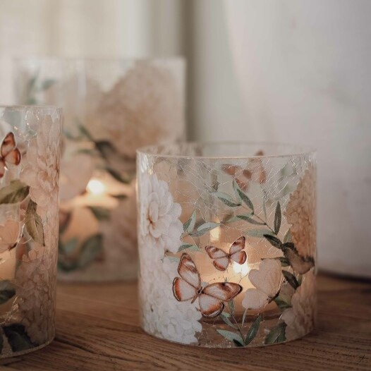 Lykta "Hortensia & Butterflies" Majas Cottage - Liten - 2