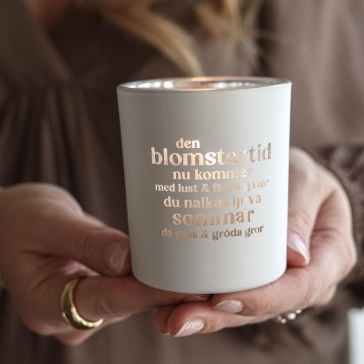 Lykta "Den blomstertid nu kommer" - Med Gåvobox - 2