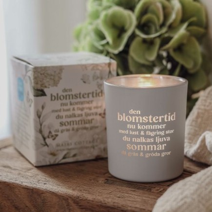 Lykta "Den blomstertid nu kommer" - Med Gåvobox