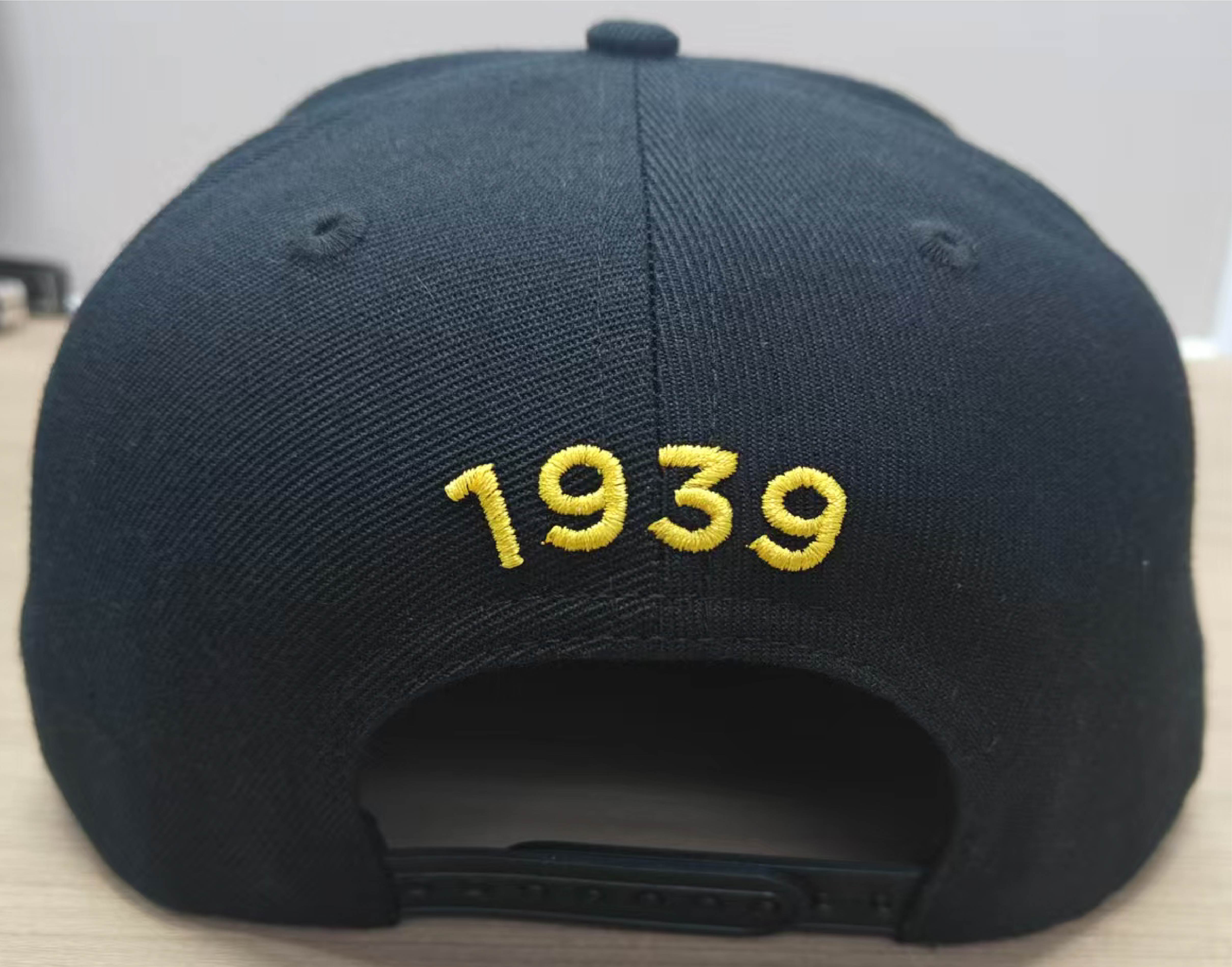 Mjällby AIF Flatcap keps 3D brodyr - 2