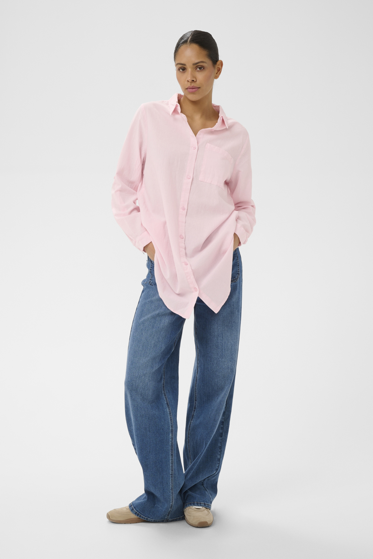 KAnaya långärmad oversize skjorta Ballerina - 3