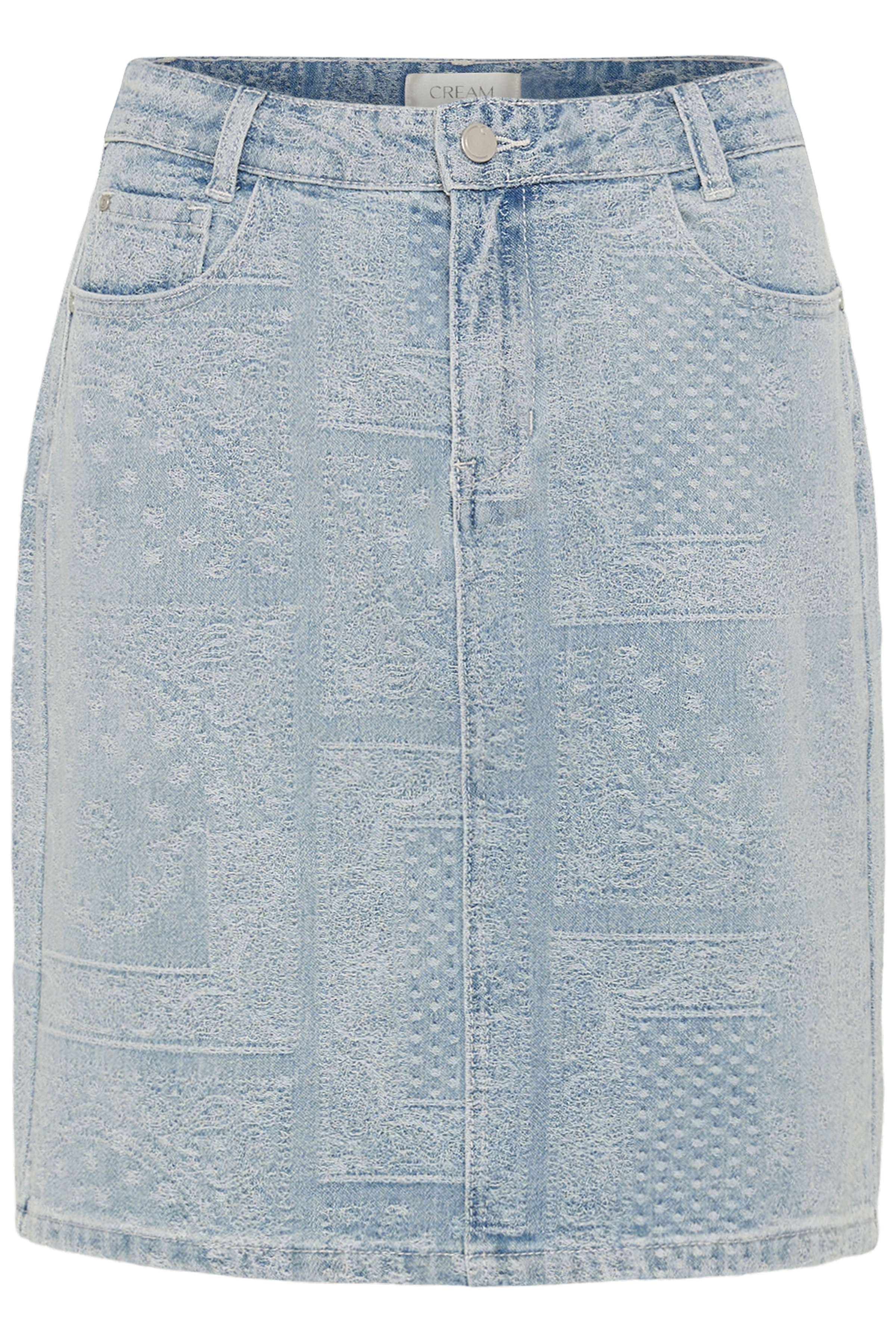 Cream Lucy Skirt Blue Denim - 2