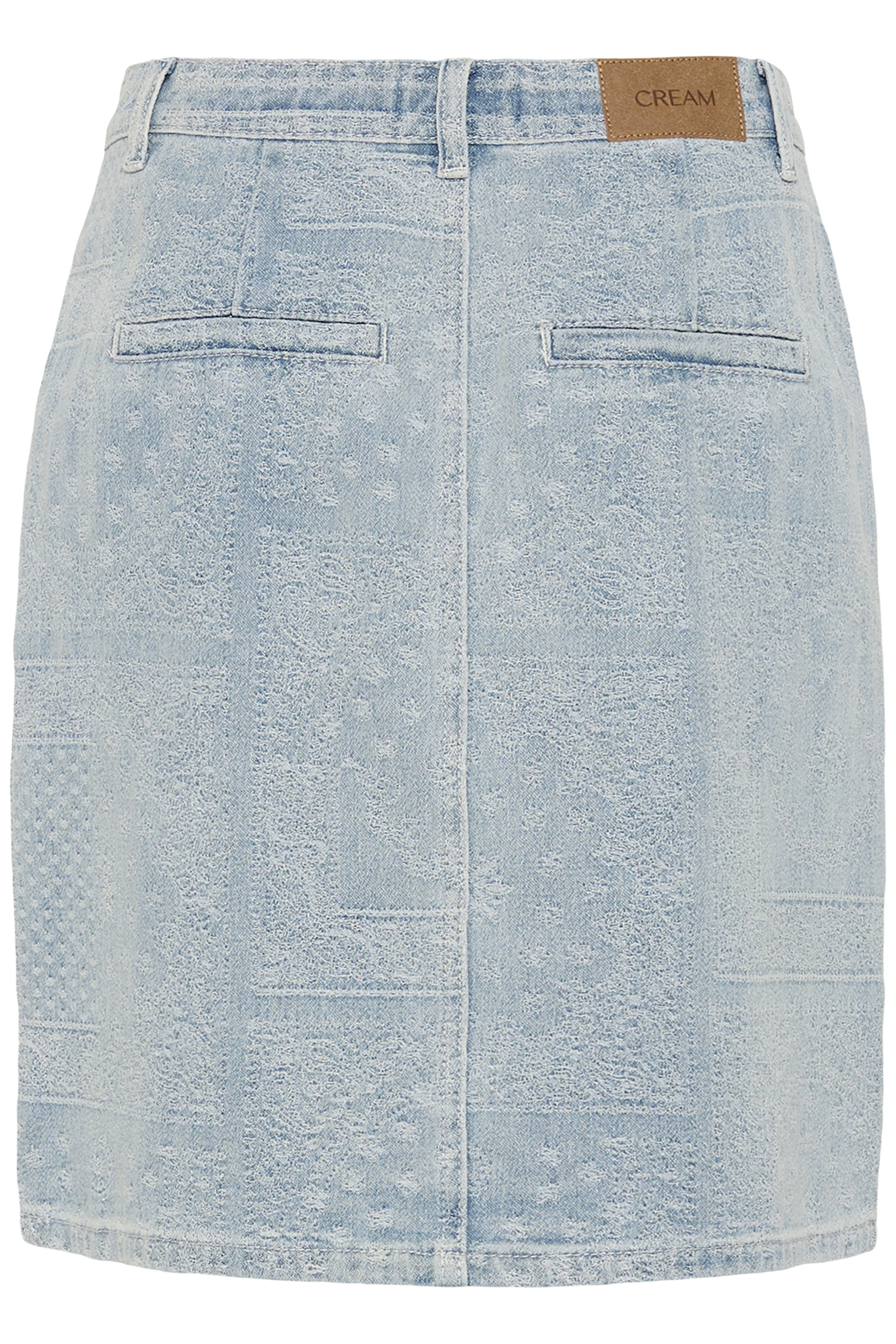 Cream Lucy Skirt Blue Denim - 3