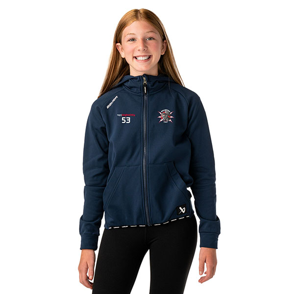Bauer Team Fleece Zip Hoodie Jr S26 Halmstad Hammers